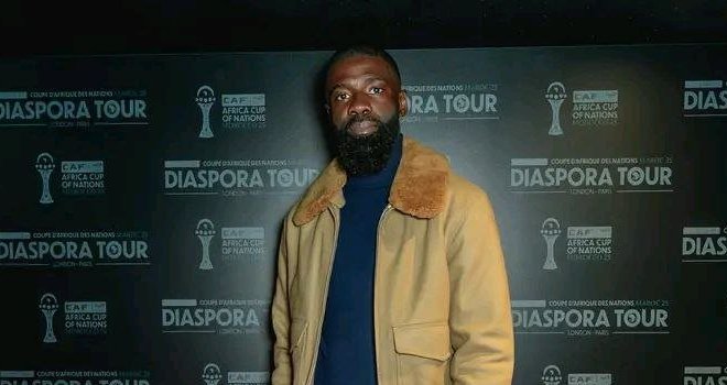 CAF Diaspora Tour : Bruno Ecuele Manga accueille le trophée à Paris
